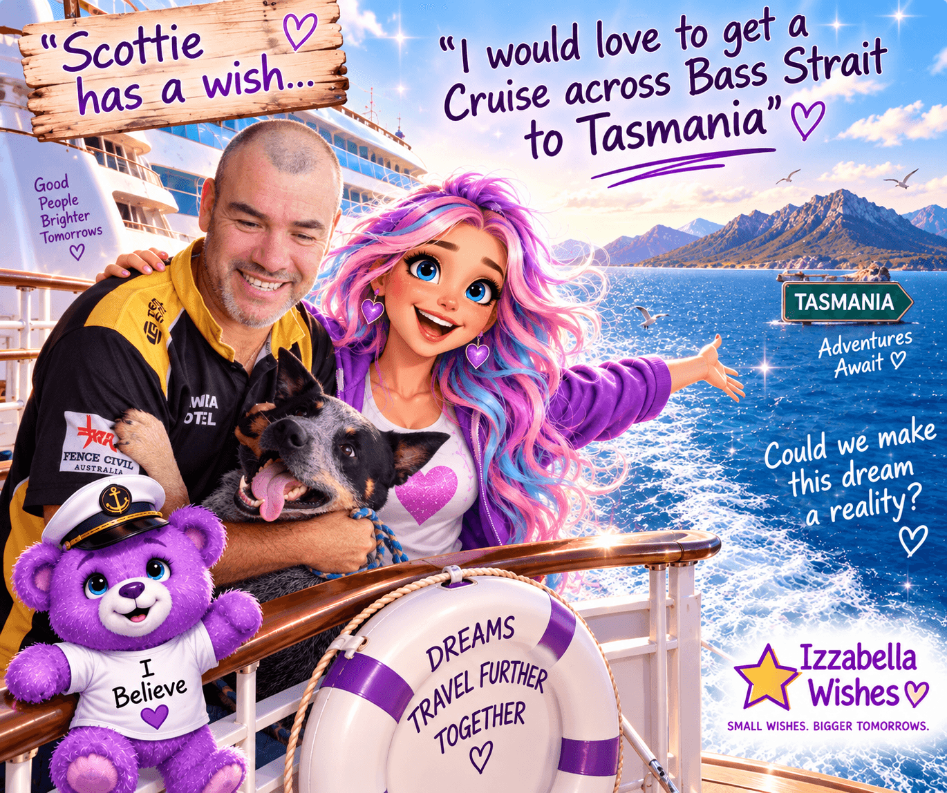 Scottie would love to sail to Tasmania
